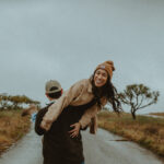 Rainy Country Road Couple Photos